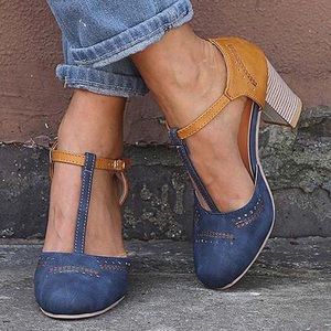 Susanny size 42 blue and yellow heel